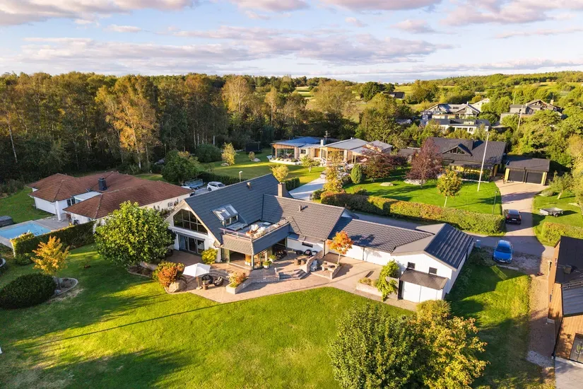Aerial - Generous Villa with Sea View in Ringenäs