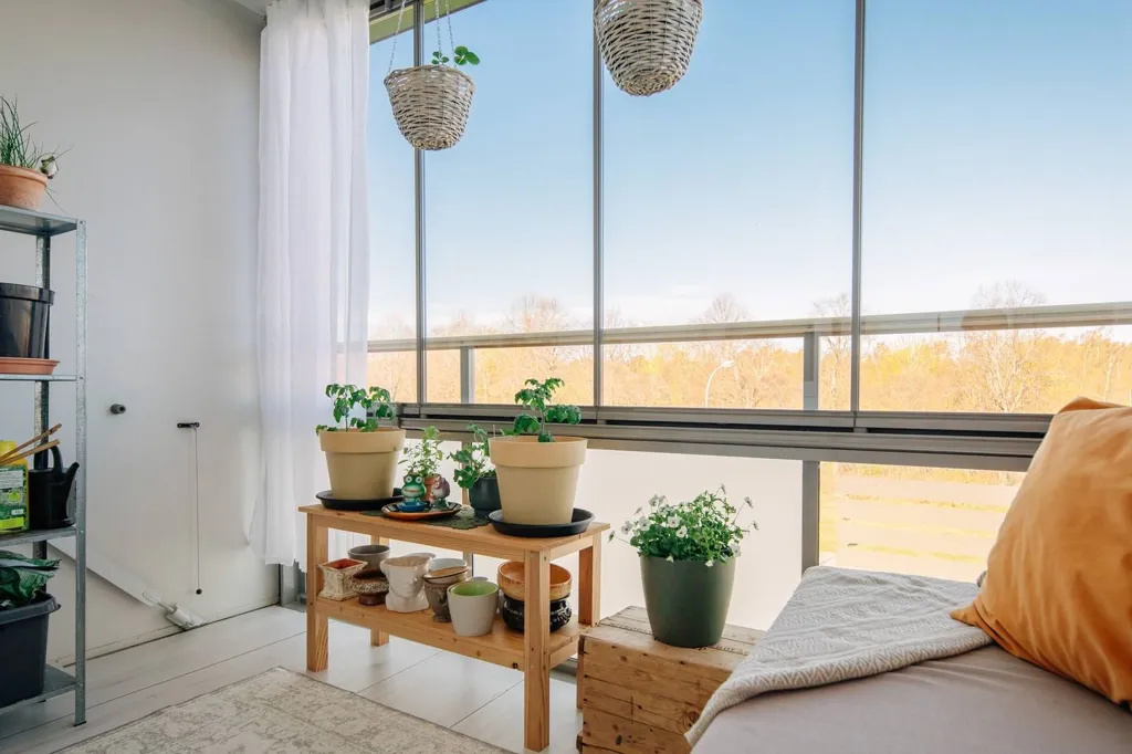 Balcony - Spacious 1-Bedroom Flat with Balcony in Lidköping