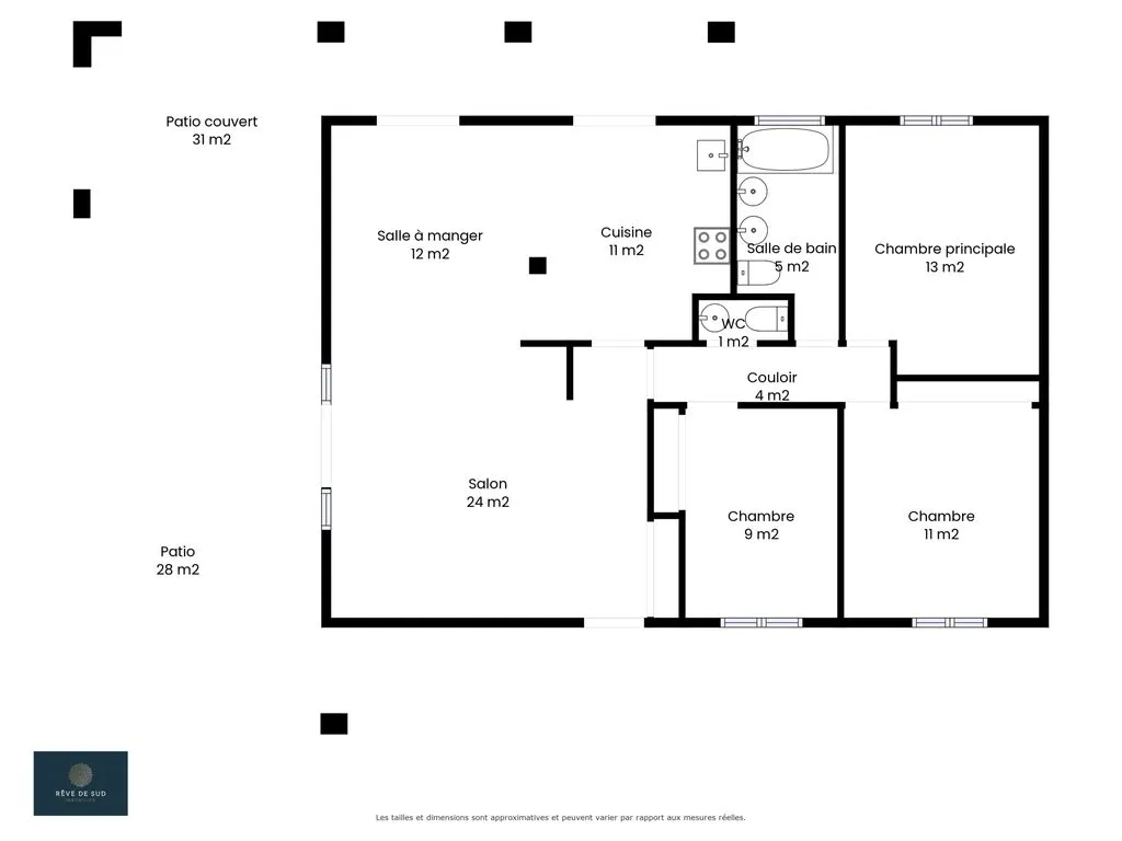 Plan - Villa Luxueuse avec Piscine et Vue Mer à Saint-Aygulf