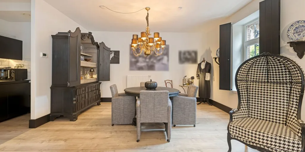 Dining Room - Characterful Flat with Impressive Interior in Oud-Rekem
