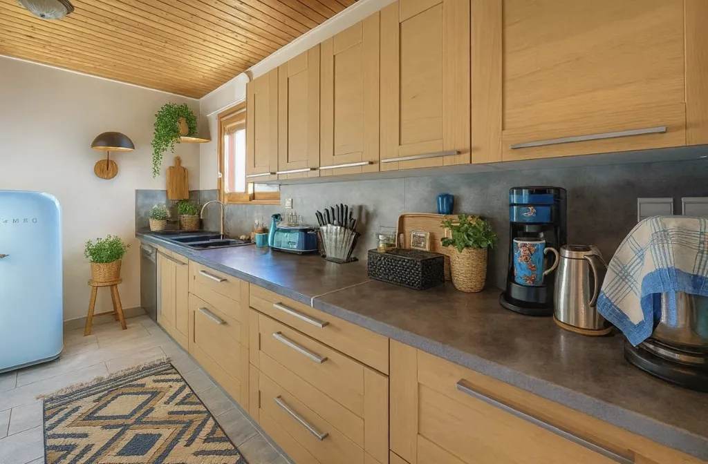 Cucina - Renovated Apartment with Mountain View in Chignin