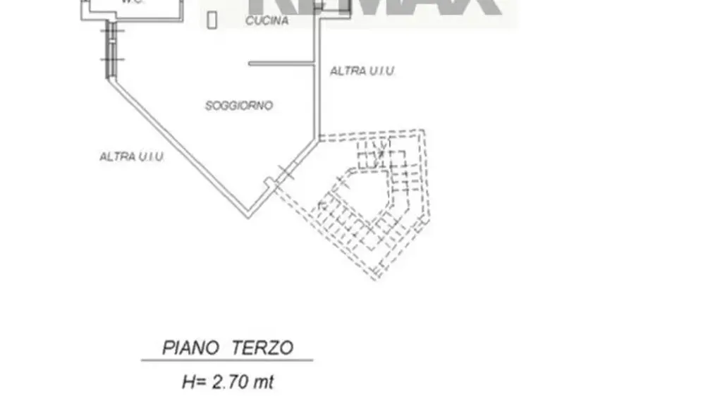 Plan - Rusticated Apartment with Terrace in Misterbianco