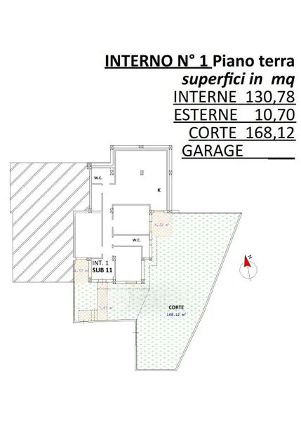 Floor Plan - Panoramic Apartments with Garden in Scalea