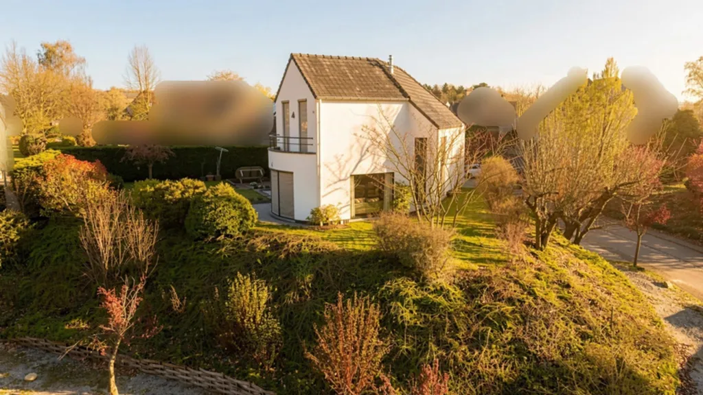 Aerial - Architectural Villa with Terrace in Wavre