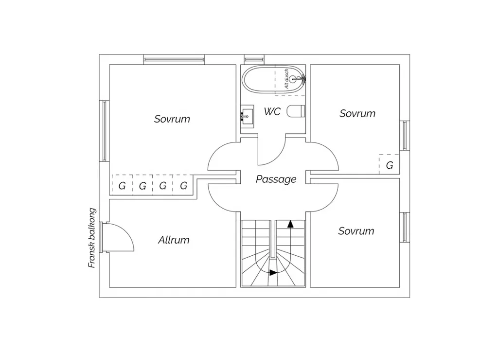 Floor Plan - Modern Parhouse with Terrace in Vega