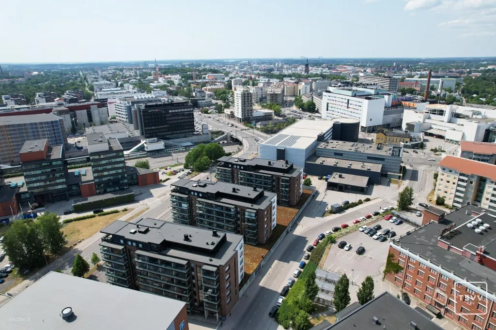 Vista aerea - Spacious Flat with Balcony in Kupittaa, Turku