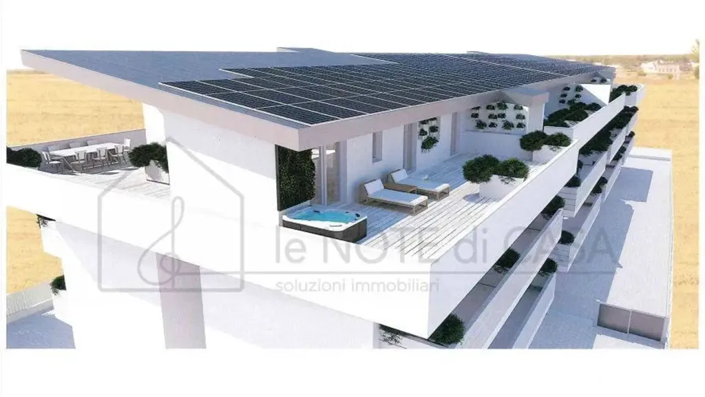 Aerial - Newly Constructed Apartment with Terrace in Cesena