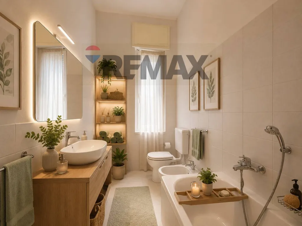 Salles de bain - Spacious Apartment with Balconies in Brescia