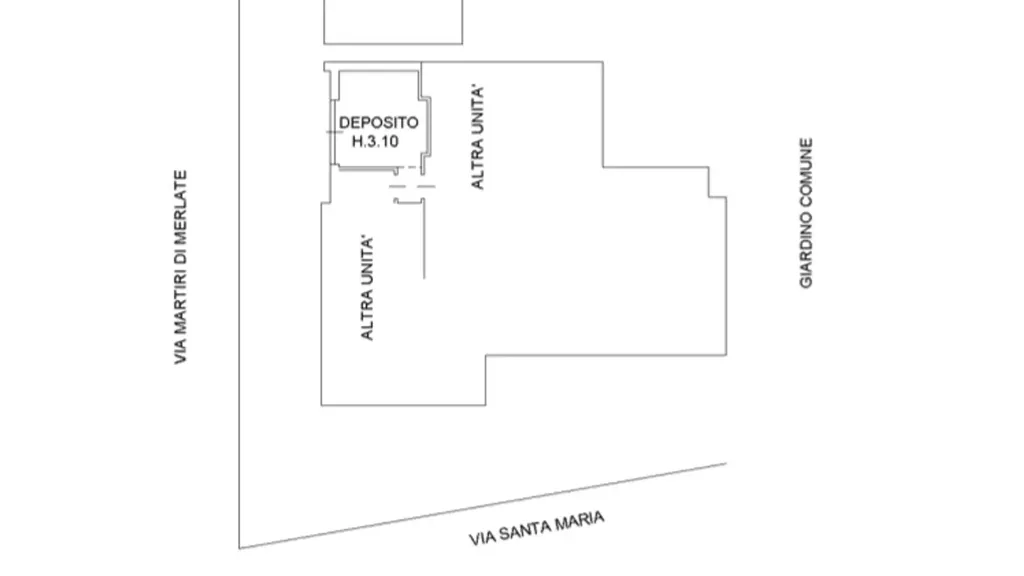 Plan - Cielo-Terra Property with Shop in Binasco