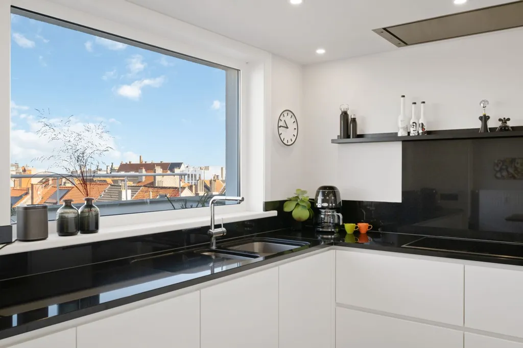 Cucina - Penthouse with Sea View in Ostend