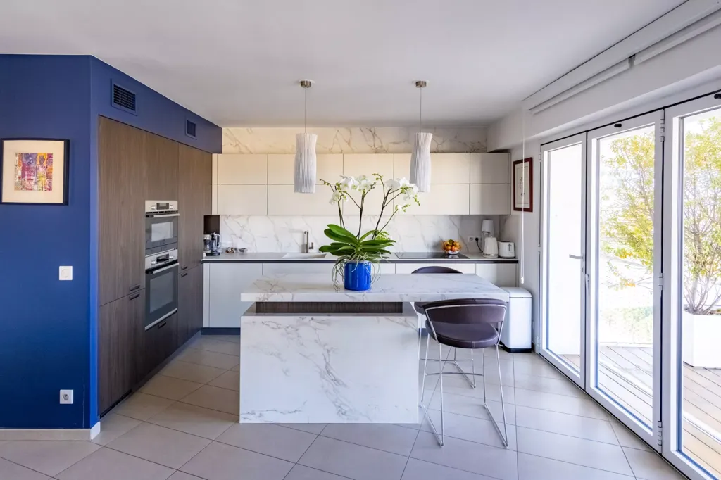 Cuisine - Appartement Luxe avec Vue Panoramique à Montpellier