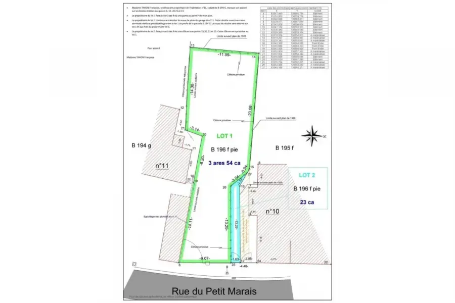 Plan - Terrain à Bâtir avec Permis à Brunehaut
