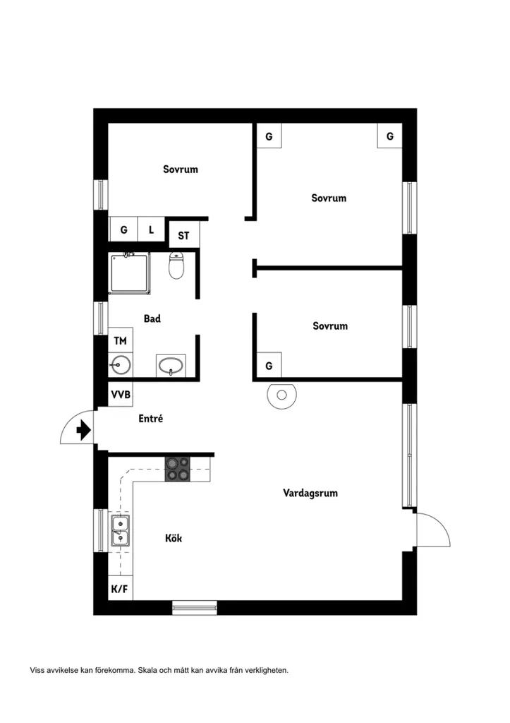 Plan - Open-Plan Villa with Garden in Väskinde