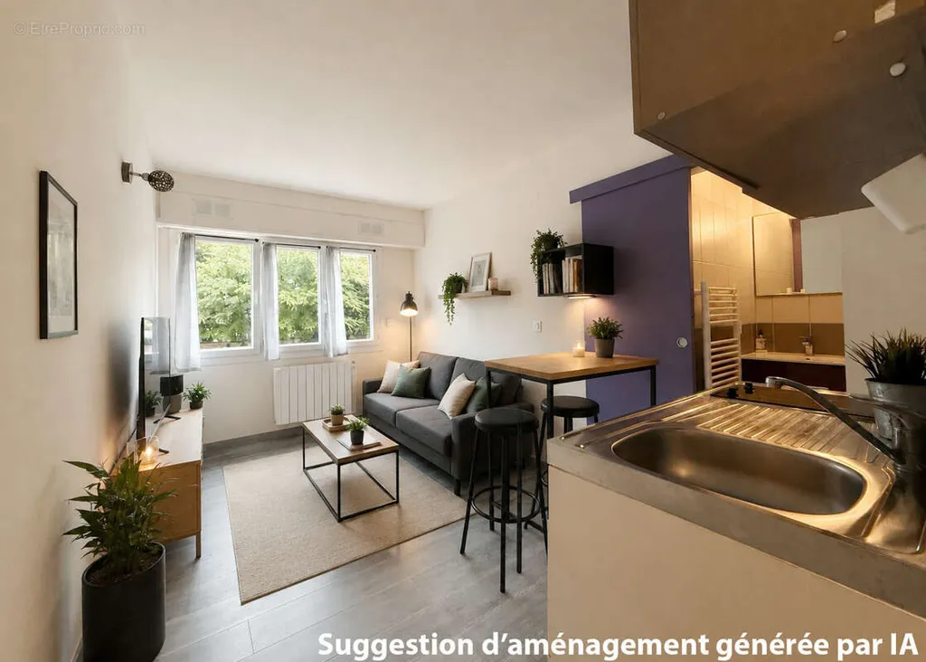 Cuisine - Studio Rénové dans le Quartier Foch à Bayonne