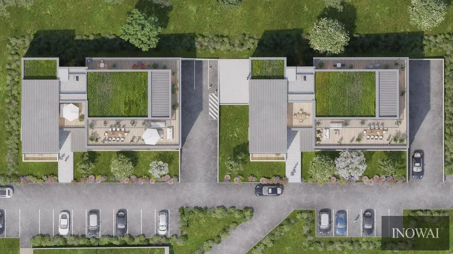 Õhuvaade - Apartment with Terrace in Ecored, Rédange