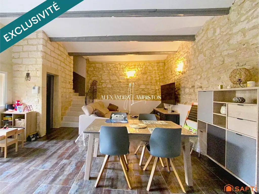 Dining Room - Characterful Duplex Apartment in Restinclières