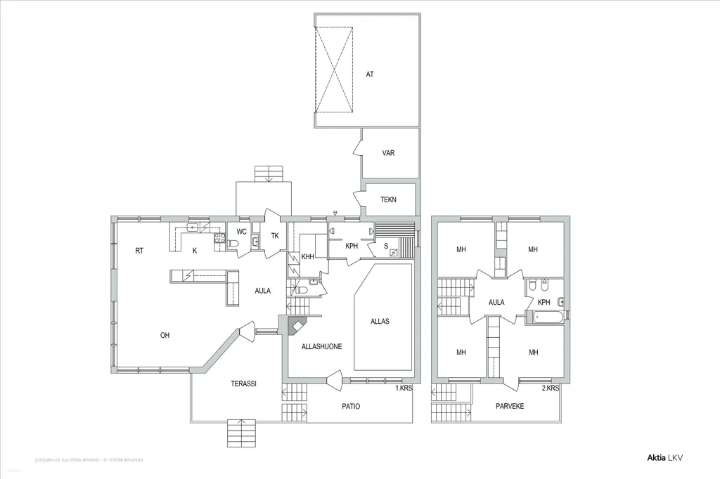Planimetria - Detached House with Pool in Ravals, Kirkkonummi