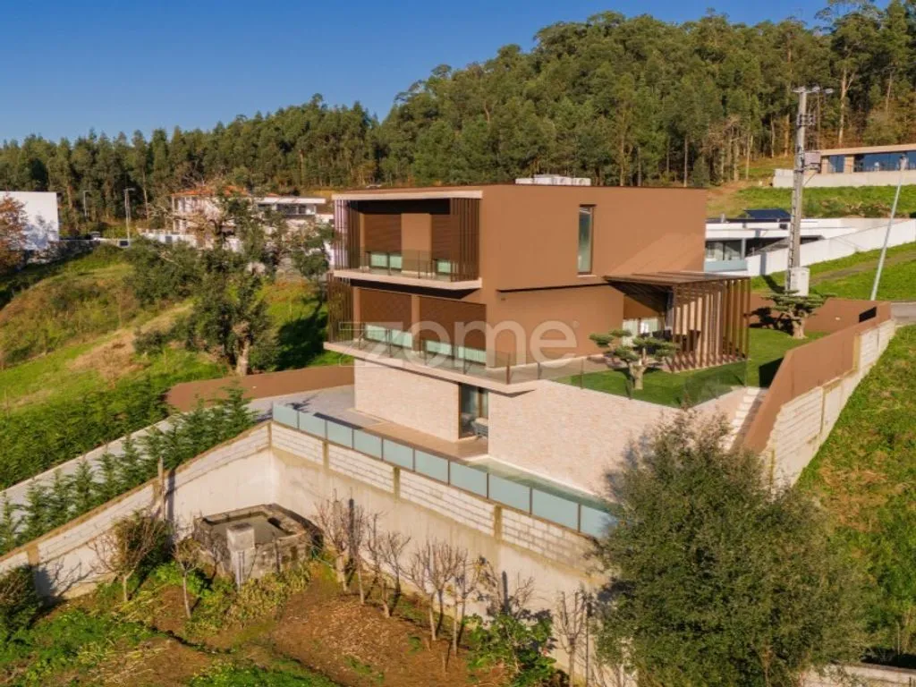 Vue aérienne - Contemporary House with Pool in Cabreiros, Braga