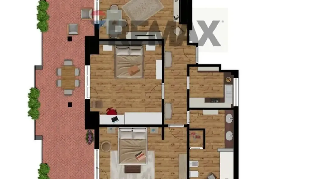 Plan - Ristrutturato Triplex with Terrace in Roma