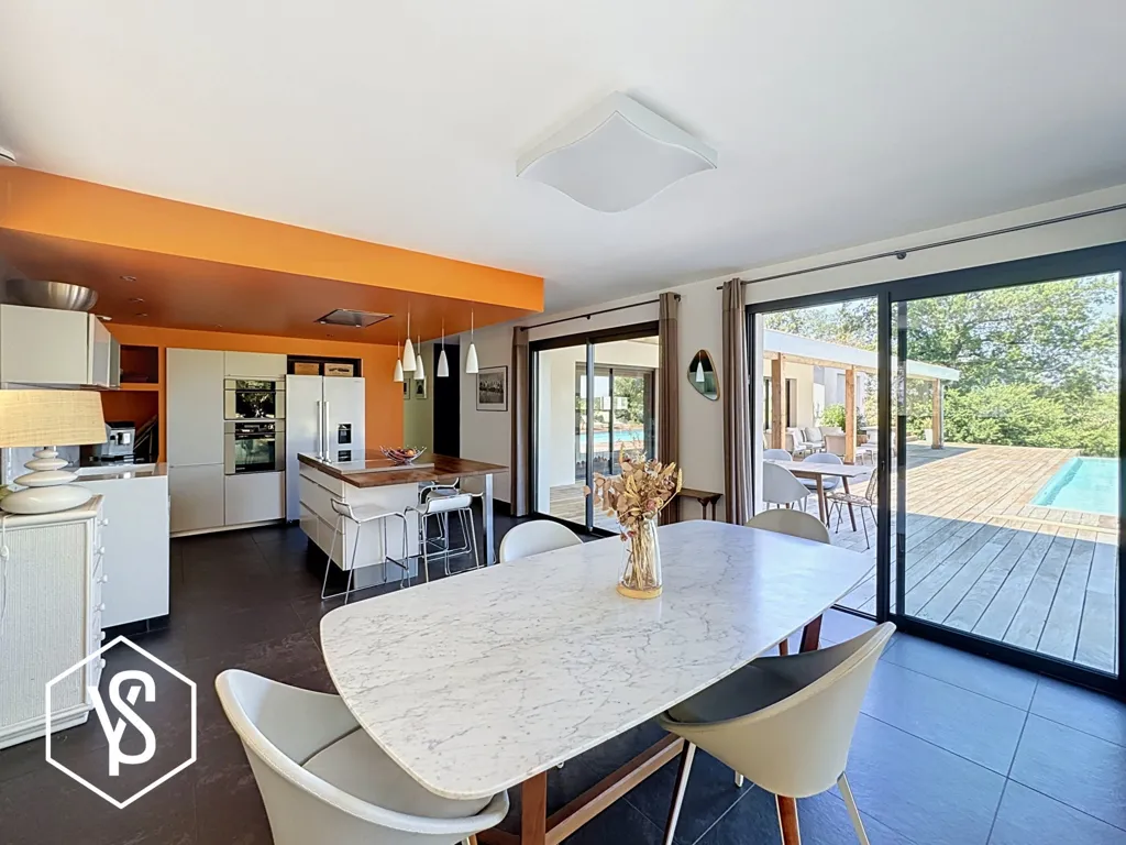 Sala da pranzo - Architect's Villa with Pool near Saint-Orens