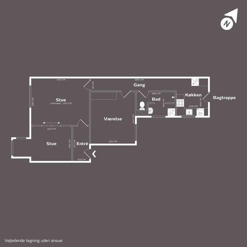 Plaan - Apartment with Historic Charm in Copenhagen N