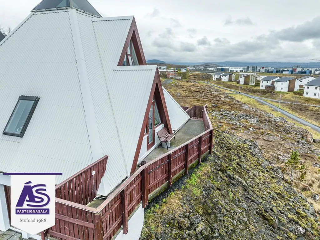 Vue aérienne - Terraced House with Garden in Hafnarfjörður
