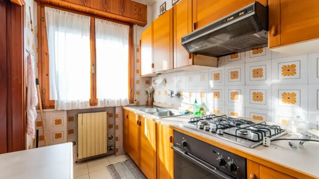 Cuisine - Apartment with Balcony in Rimini