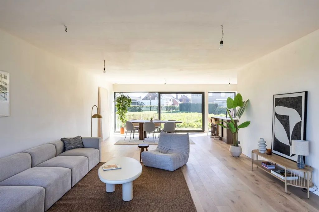 Séjour - Villa Moderne avec Vue sur les Champs près de Vinkt