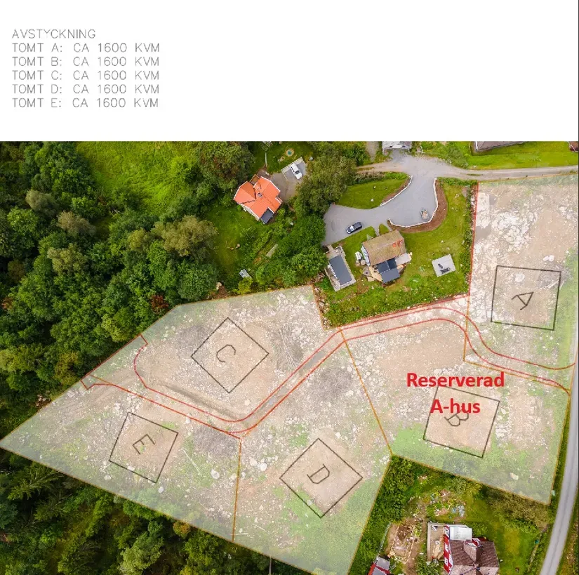 Plan - Plot for Free-Plan House with View in Hultängen