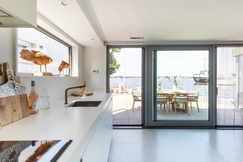 Cucina - Waterfront Villa with Steiger in Oud Ade