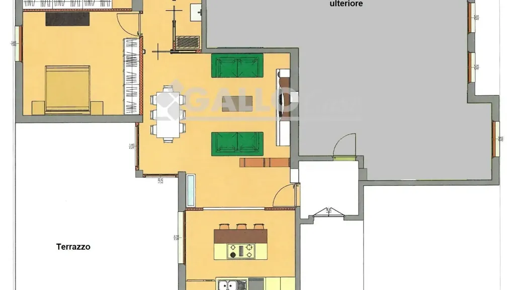 Plaan - Central Apartment with Terrace in Cosenza