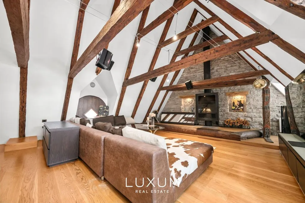 Living Room - Loft with Sauna in Tallinn Old Town