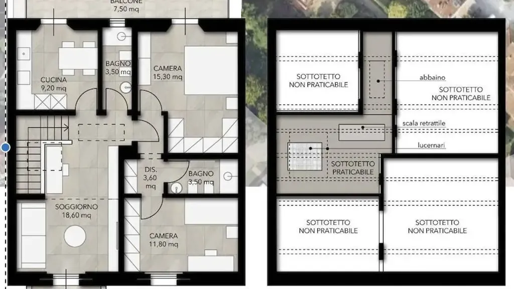 Plan - New Flat with Balcony in Florence