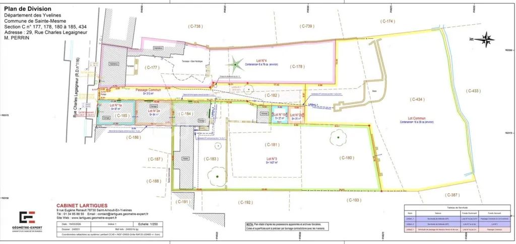 Plan - Demeure de Caractère en Deux Habitations à Sainte-Mesme
