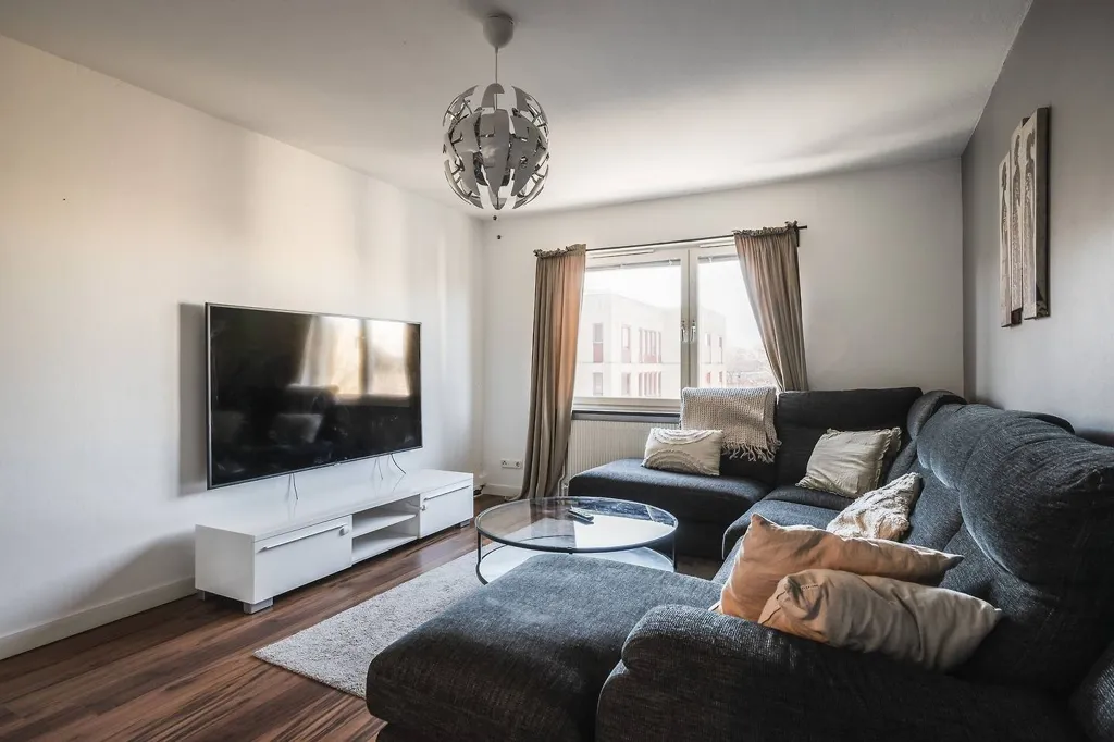 Living Room - Apartment with Balcony in Brynäsgränd
