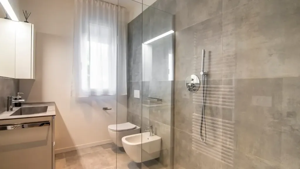 Salles de bain - Newly Built Apartment with Private Garden in Noventa Padovana