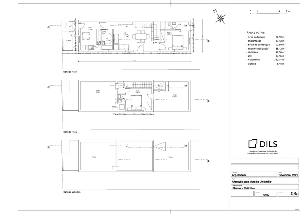Plan - T2 House with Ria Formosa View in Faro