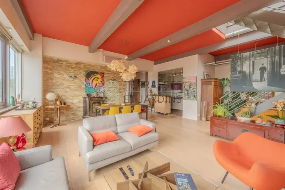 Soggiorno - Loft with Rooftop in Les Lilas