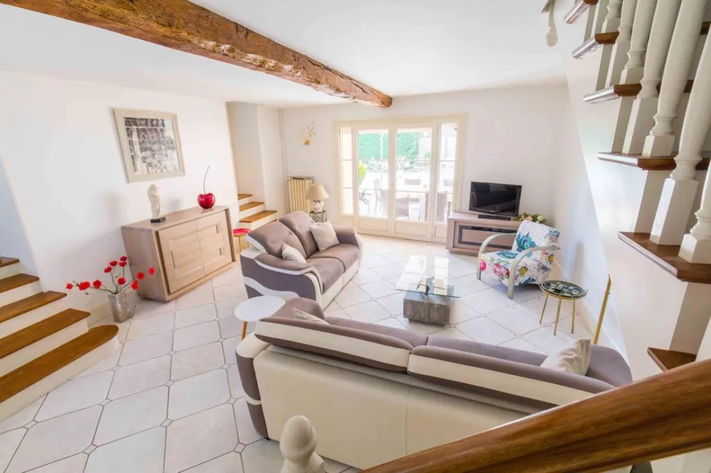 Living Room - Charming House with Pool in Marsannay-la-Côte