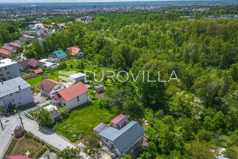 Aerial - Building Land with Green Zone in Remete, Zagreb