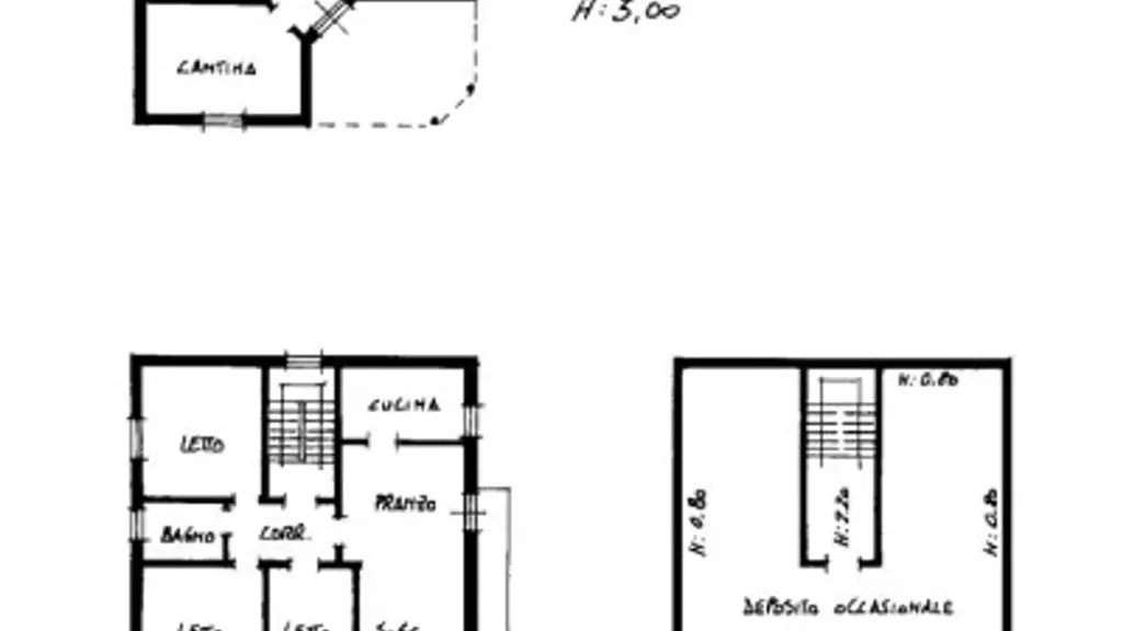 Plaan - Rear-Access Villa with Garden in Soliera