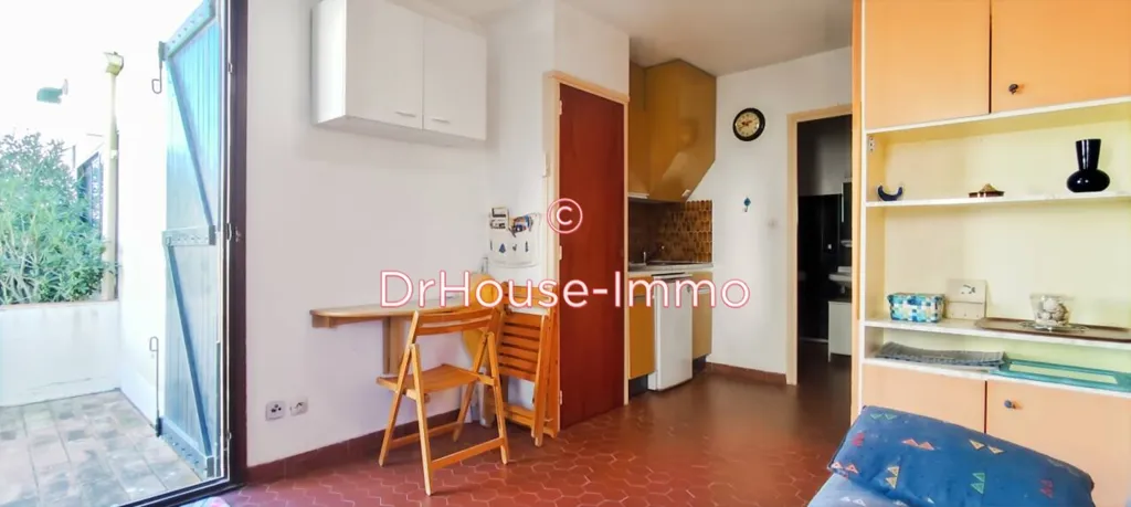 Köök - Studio with Terrace in Le Barcares