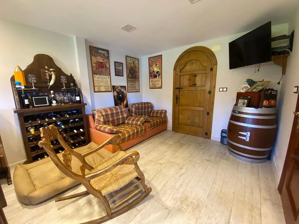 Living Room - Chalet with Pool and Terraces in Islares