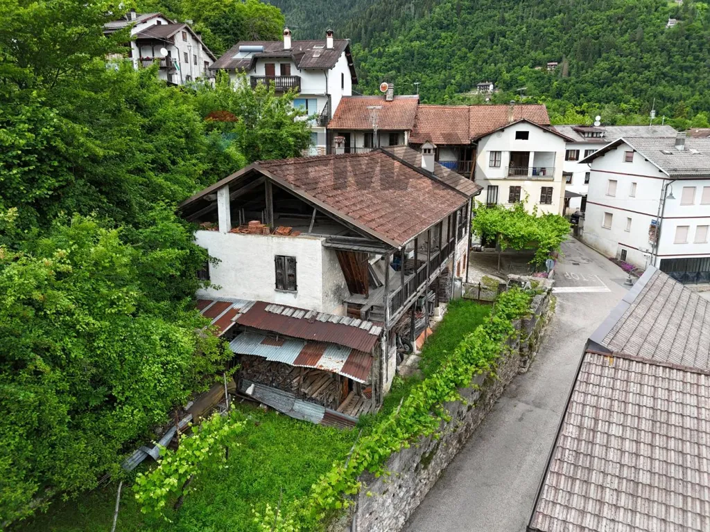 Aerial - Rustic Cottage with Terrace in Lamon