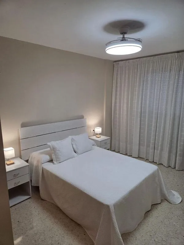 Bedrooms - Furnished Flat with Balcony in Beteró