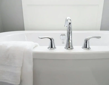 Bathrooms - Open-Plan House with Attic in Suburban Area