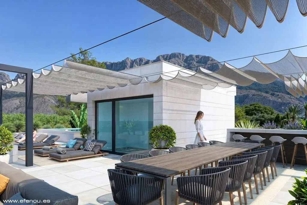 Terrasse - Luxury Villa with Pool in Altea Golf