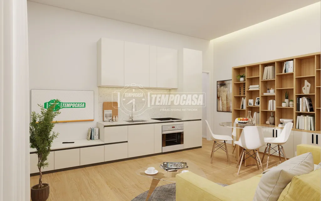 Soggiorno - Three-Bedroom Apartment in Historic Building, Milan