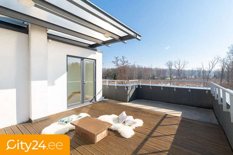 Terrace - Apartment with Sauna in Haabneeme