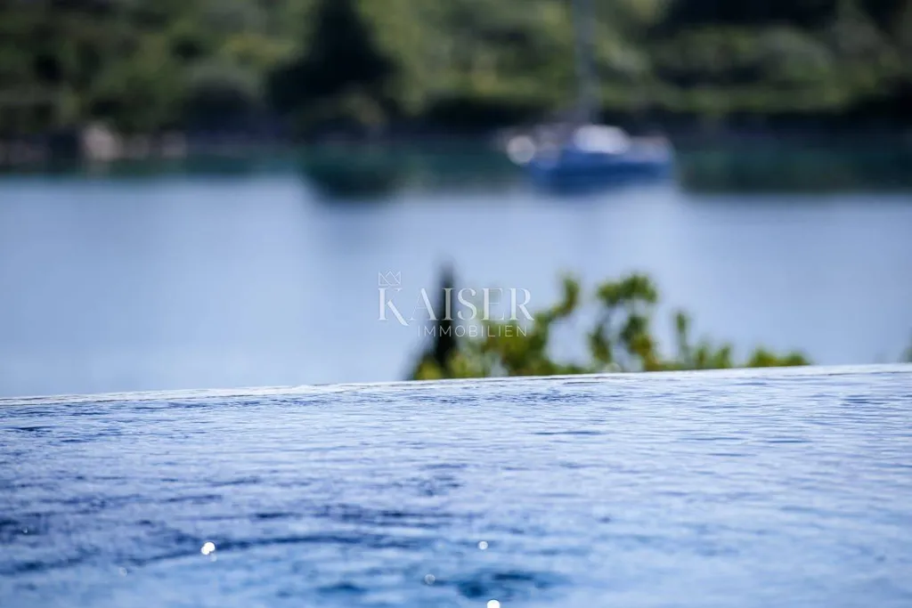 Pool - Luxury Villa with Infinity Pool on Mali Iž
